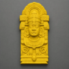 Ancient Aztec Mask, Creepy Stone Mask Wall Decor