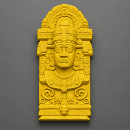 Ancient Aztec Mask, Creepy Stone Mask Wall Decor