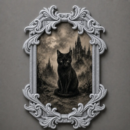 Baroque Style Photo Frame, Gothic Wall Art