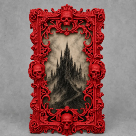 Dark Home Decor, Gothic Photo Frame