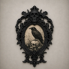 Victorian Photo Frame, Skull Wall Art