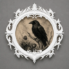 Victorian Style Photo Frame, Dark Home Decor