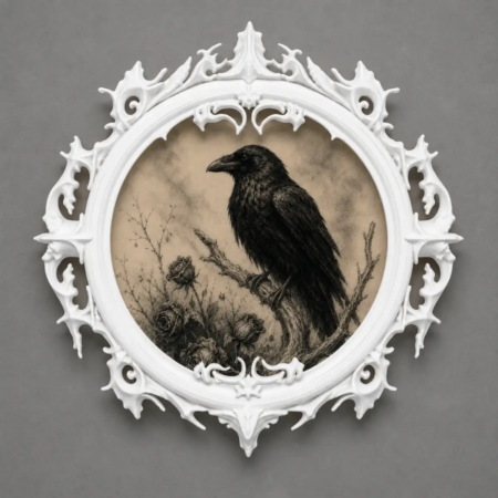 Victorian Style Photo Frame, Dark Home Decor