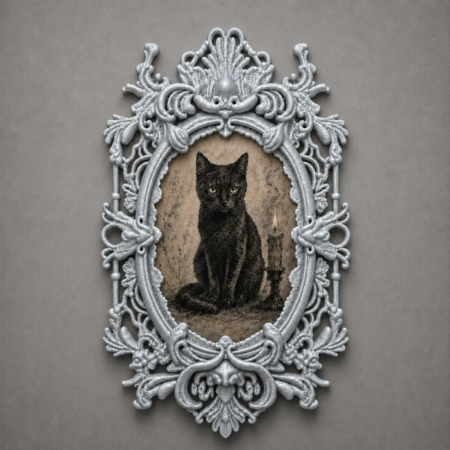Victorian Style Photo Frame, Dark Home Decor